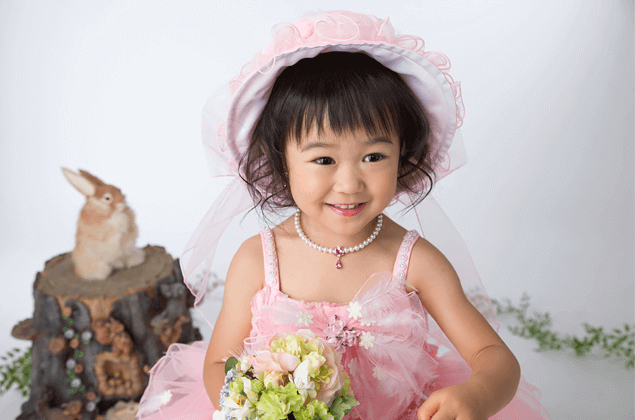 七五三女の子着物・日本髪