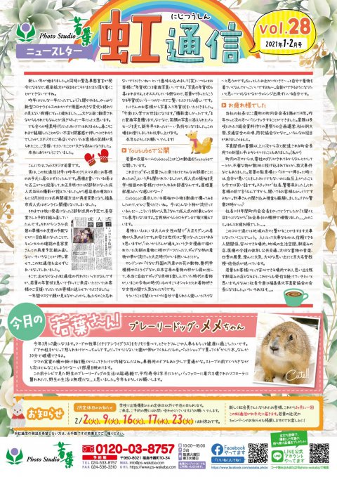 紙面：虹通信vol.28（2021年1・2月号）