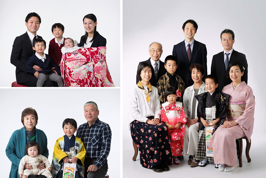 七五三撮影:家族・兄弟との写真追加撮影:福島市写真館フォトスタジオ若葉